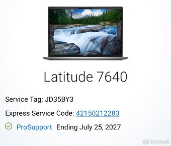 Predám nový NB DELL Latitude 16-7640 ( v záruke) - 2