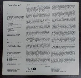 LP: Eugen Suchoň - Konteplácie - 2