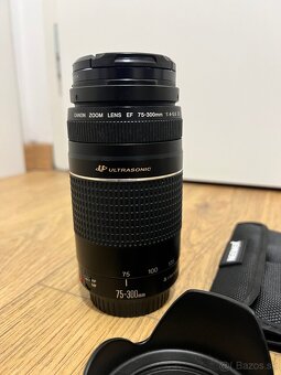 Teleobjektív Canon EF 75-300mm f4-5.6 + príslušenstvo - 2