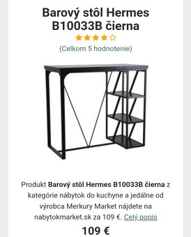 Predám barový stôl Hermes - 2