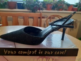 Čierne sandále spoločenské - 2