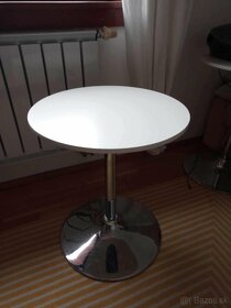 Barový stolik biely - 2