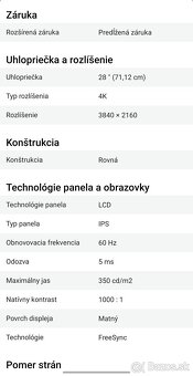Predám herný 4k monitor Asus - 2