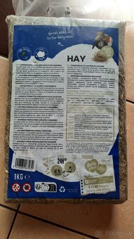 Prírodné seno DUVO+, pre králiky a hlodavce 1kg - 2