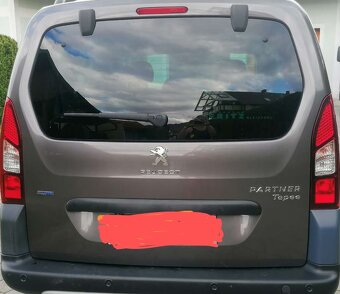 Peugeot partner tepee 1.6i rok 2016 hnedá metaliza - 2