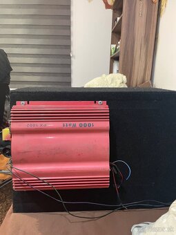 Predám subwoofer JVC 1300W so zosilovačom - 2