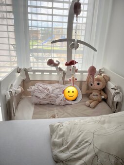 Detská mini postielka Nanán s matracom a príslušenstvom - 2