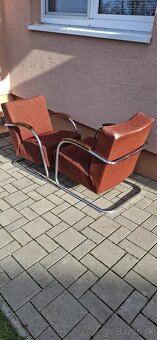 Funkcionalistické chrómové kreslá - 2