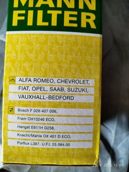 olejový filter HU 612/2x - 2