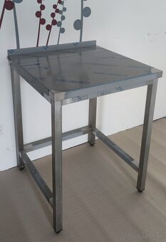 Gastro nerezový stôl, kuchynské pracovné stoly, mäsiarské - 2