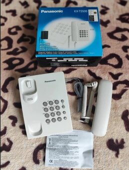 Novy nepouzity telefon na pevnu siet Panasonic KX-TS500 - 2