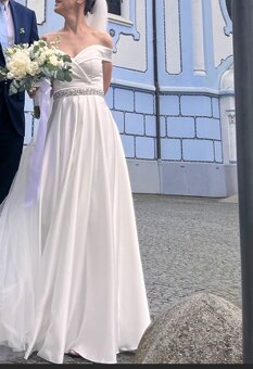 Krasne svadobne saty S-XS, 34-36 - 2
