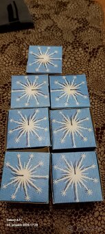 Umelé retro snehové vločky - 2