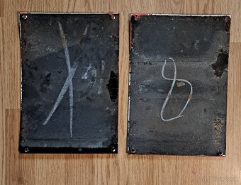 Smaltované cedule - 2