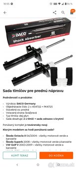 Predne tlmice Octavia 2 - 2
