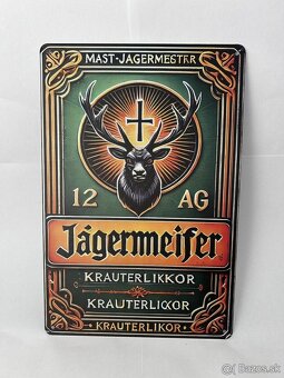Plechová ceduľka do garáže - Jägermeister - 2