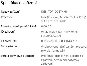 ▼Lenovo M30-70 - 13,3" / i3-4030U / 8GB / SSD / ZÁR▼ - 2