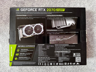 Predám grafickú kartu GeForce RTX 2070 SUPER™ VENTUS OC 8GB - 2