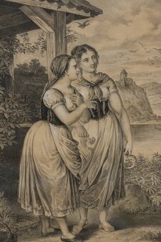 Starý grafický list z roku 1871 - 2