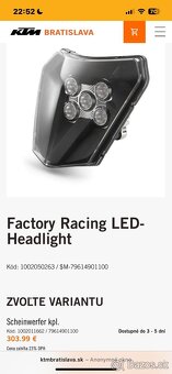 Ktm exc factory led svetlo, powerparts - 2