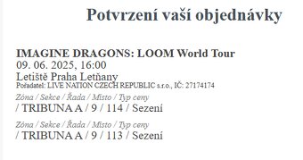 Imagine Dragons Praha 9.6. - 2