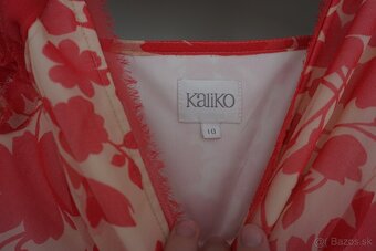 Luxusne lososove saty Kaliko, vel. 36 - 2