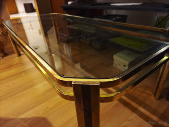 Zlaty skleneny stolik - 2