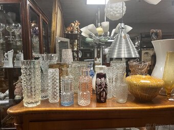 Váza modré sklo - 2