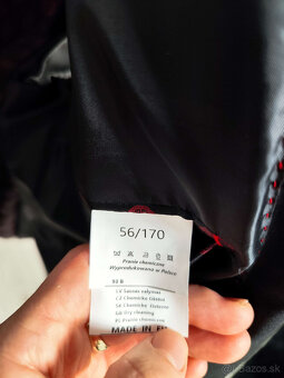 Pánsky čierny oblek - 56 - 2