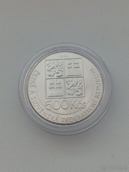 Mince 500 Kčs J.A.Komesky - 2