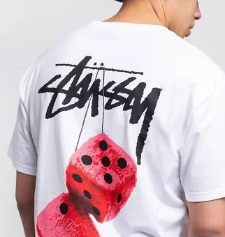 Tričko Stussy Fuzzy Dice Biela - 2