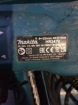 Vrtacie kladivo, príklepová vŕtačka makita hr2470 - 2