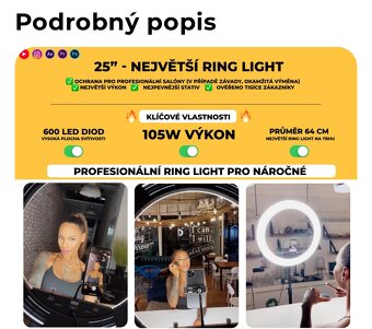 Kruhové ringlight Led svetlo - 2