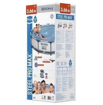 Predám bazén BESTWAY STEEL PRO MAX - 2