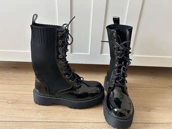 Parádne dámske vysoké topánky č.38 - 2