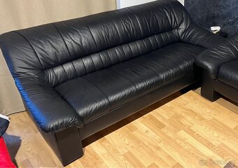 Predam koženú sedačku a 2 kresla - 2