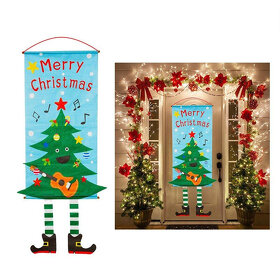 Vianočný banner - vianočná dekorácia na zavesenie - 2