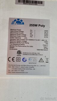 Predám kompletný fotovoltaický systém 2,2 kW - 2
