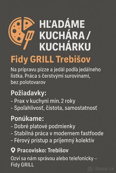 Kuchár ,pizzer,šofér, - 2