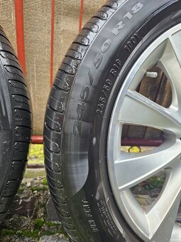BMW komplety- ALU disky+ pneumatiky 245/50 R18 Run Flat - 2