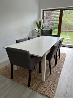 Predám jedálenský stôl + 6 stoličiek IKEA - 2