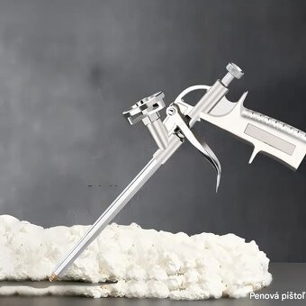 Celokovová pištol na montážnu penu, PUR penu - 2