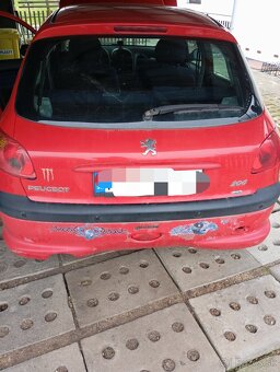 Predám Peugeot 206,1,1 benzín,rok 05,STK,EK-12/26 - 2