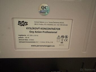 Kyslíkový koncentrátor - 2