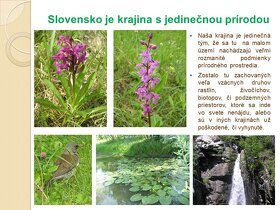 Ochrana prírody na Slovensku - audiovizuálna pomôcka - 2
