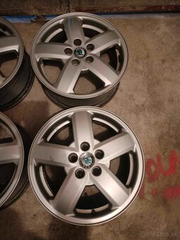 4ks alu disky orig. Škoda 5x100 r15 - 2