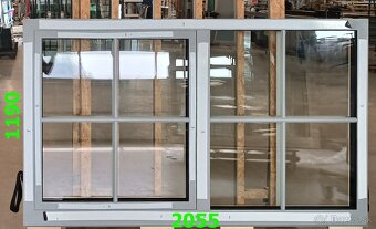 Na predaj nové hliníkové 1 krídlové okno s fixom Š: 2055 mm, - 2
