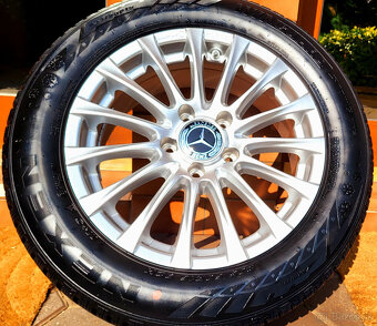 alu R16 5x112, zimné pneu 205/60,. Mercedes C, ako NOVÉ - 2