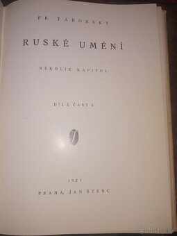 Ruské umenie F. R. Záborský Praha Ján Štenc 1921 - 2