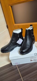 Nové členkové kožené čižmy 36/37 - 2